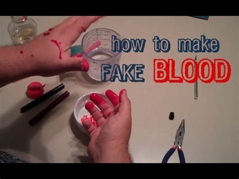 easy fake blood recipe for clothes|how to make washable blood.